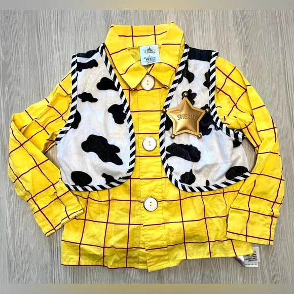 Toy Story Woody Costume for Boys Size 3T Disney Pixar Cowboy Outfit-Pre-Owned - Picture 5 of 7